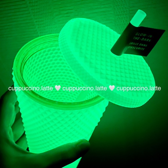 👻NWT✨Starbucks ‘Lemongrass Glow in The Dark Bling’ Studded Cold Cup Tumbler - Picture 11 of 11